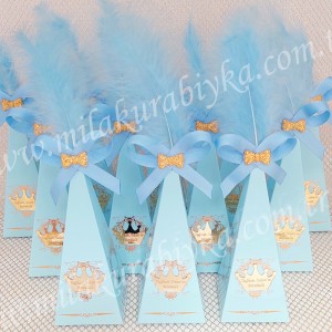 Karton Külah Kutu Gold Varaklı Tüylü Kişiye Özel - Lokumluk-Şeker Kutusu-Mevlüt Şekeri-Boş